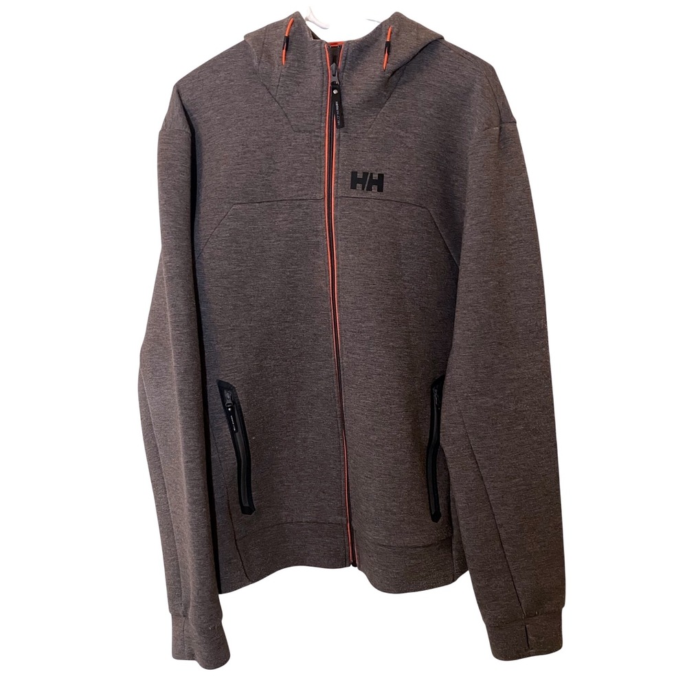 Helly Hansen Hh Hooded Softshell Jacket Gray Oran… - image 8